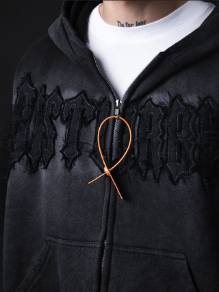 DISTURBED BOXY HOODIE