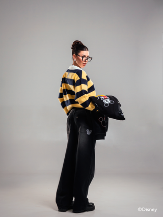 BLACK DENIM DISNEY PANT