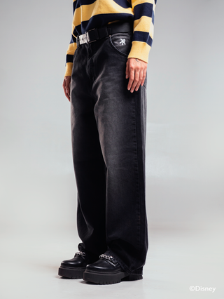 BLACK DENIM DISNEY PANT