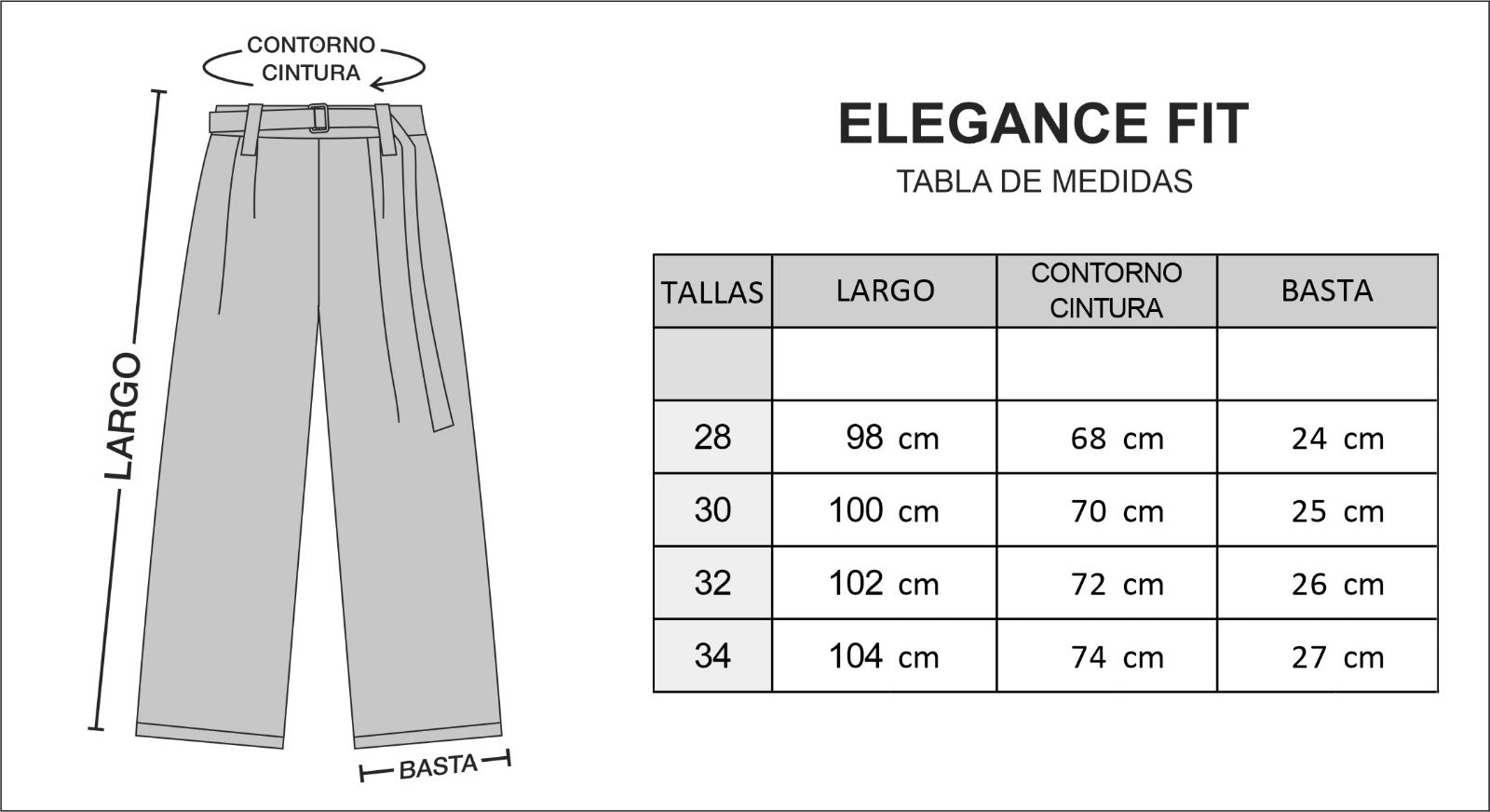 Guía de tallas